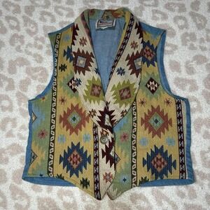 Red Lodge Tapestry Vest – Size Large